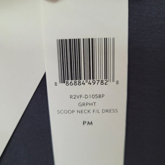 EILEEN FISHER New Organic‎ Rayon Scoop Neck Tank Dress Medium Petite Grey USA - Picture 8 of 14